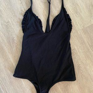 Made by Dawn Black Ruffle One Piece